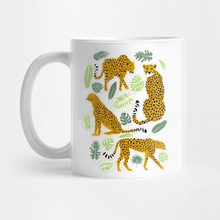 Trendy Boho Cheetah / Leopard Jungle Vibes Mug